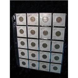 1937. (20) Buffalo Nickels. 1920-25.
