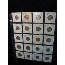 1938. (20) Buffalo Nickels. 1924-28.