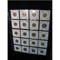 1941. (20) Buffalo Nickels. 1936P,D,S, 37P,D &S.