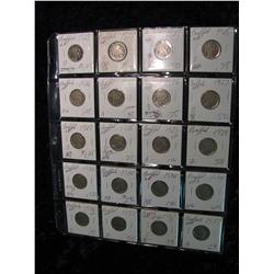 1946. (20) Buffalo Nickels. 1923-37.