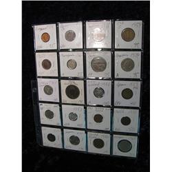 1954. (20) Foreign Coins. 1911-1986.