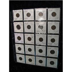 1964. (20) Indian Head Cents. 1901-02