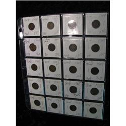 1965. (20) Indian Head Cents. 1904-05.