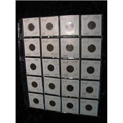 1967. (20) Indian Head Cents. 1894-03.