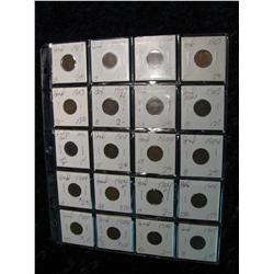 1968. (20) Indian Head Cents. 1903-05.