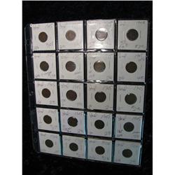 1969. (20) Indian Head Cents. 1905-06.