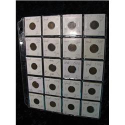 1970. (20) Indian Head Cents. 1906