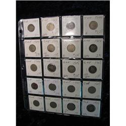 1973. (20) Liberty Head Nickels. 1903-06.