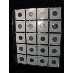 1975. (20) Liberty Head Nickels. 1906-07.