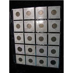 1977. (20) Liberty Head Nickels. 1908-10.