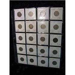 1978. (20) Liberty Head Nickels. 1910-11.