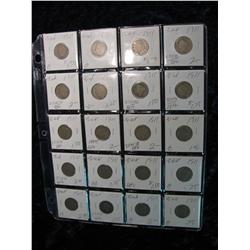 1980. (20) Liberty Head Nickels. 1911.