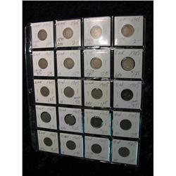 1985. (20) Liberty Head Nickels. 1905.