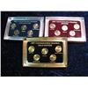 Image 2 : 1990. (3) 2001 State Quarter Sets, P,D and Gold Edition Sets.