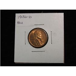 2206. 1936D Lincoln Cent. BU.