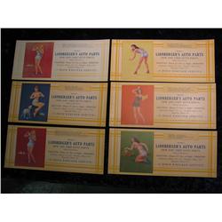 2214. Set of 6-Lionberger's Auto Parts Ink Blotters.