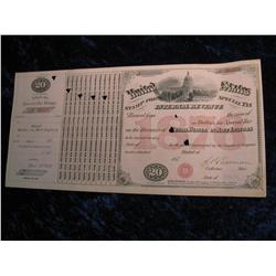 2220. 1876 Large Malt Liquors Tax Stamp.