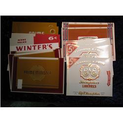 2225. (20) Cigar Box Labels, 5-Different Designs.