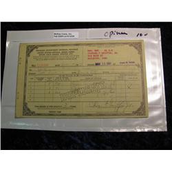 2226. 1951 Order Sheet For Opium