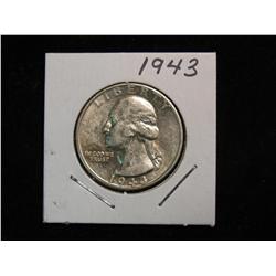 2250. 1943P Washington Quarter. AU.