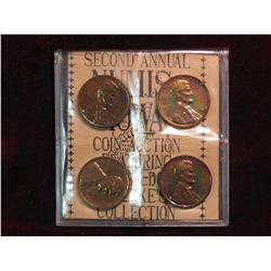 2286. (2) 1956, 69 & 62 Proof Lincoln Cents.