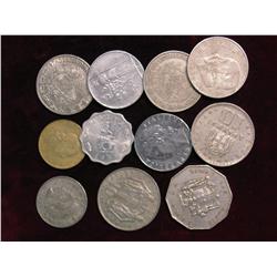 2292. (11) Foreign Coins, Mexico, Greece, Malta