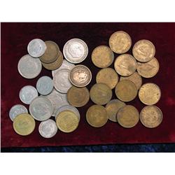 2294. (18) Coins from Spain & (14) From Hong Kong.