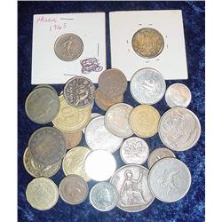 2299. (15) Chinese Coins & (25) World Coins.