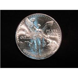 2329. 1983 Mexican Onza 1-ounce Silver. BU.