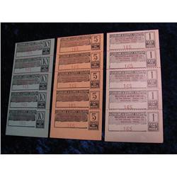 2365. 3-Different Bellville Motor Car Co. Gas & Supply Coupon