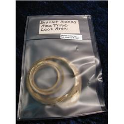 2367. Bracelet Money, Meo Tribe Laos Area.