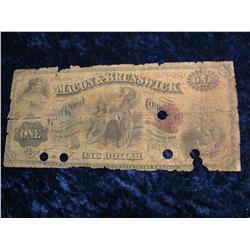 2371. 1867 Georgia Railroad Broken Bank Note.