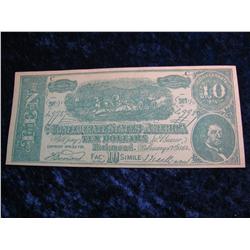 2375. Facsimile Confederate Advertising Note