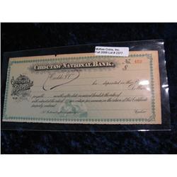 2377. Certificate of Deposit, Choctaw National Bank.