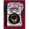Image 2 : 2476. Sterling Silver Ring With Oblong Tigers Eye Stone Flower Design.