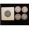 Image 2 : 2510. (4) 1898,1909 U.S. Barber Type Silver Quarters. G+