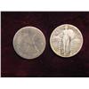 Image 1 : 2511. 1876 Liberty Seated,1930 S Standing Liberty Quarters. AG,VG