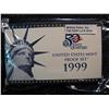 Image 1 : 2619. 1999 U.S. Mint Proof Set,9 Coin Set,Original As Issued.