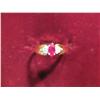 Image 1 : 2803. 10Kt. Gold Diamond & Ruby Ring, Lady's Sz. 5 1/2 Like New.