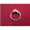 Image 2 : 2803. 10Kt. Gold Diamond & Ruby Ring, Lady's Sz. 5 1/2 Like New.