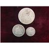Image 1 : 2989. 1876 Year Set of Seated Liberty Silver Coins .10c, .25c. & .50c.