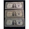 Image 1 : 3002. Series 1957, 57A, & 57B Set of $1 Silver Certificates. Circ.