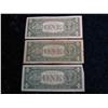 Image 2 : 3002. Series 1957, 57A, & 57B Set of $1 Silver Certificates. Circ.