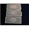 Image 2 : 3003. Series 1957, 57A, & 57B Set of $1 Silver Certificates. Circ.
