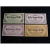 Image 1 : 3050. 1950's Alaska 4-Different Bi-Lo Bucks 1, 5, 10, 20.