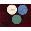 Image 1 : 3092. (3) IB Gambling Tokens. $1, $5, $20.