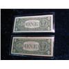Image 2 : 3184. Series 1957 & 57A $1 Silver Certificate Star Replacement notes.