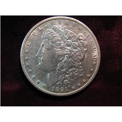 3353. 1891S Morgan Dollar. AU.