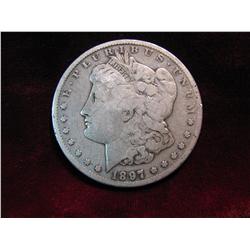 3355. 1897S Morgan Dollar. F.