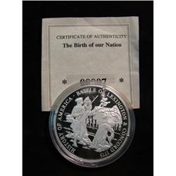 3368. Battle of Lexington .999 Fine Silver Medal. 20-Grams.
